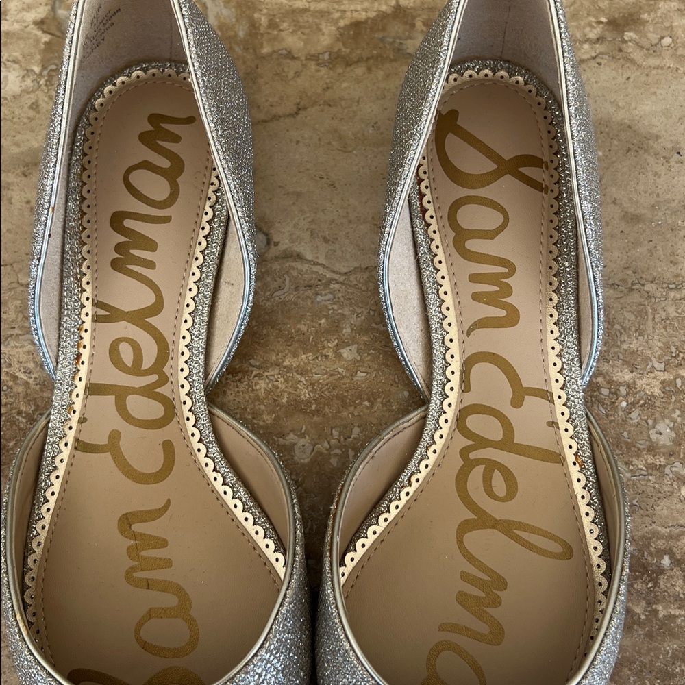 NEW Sam Edelman Rodney Metallic Gold D'Orsay Flats/Sz. 7M - Picture 6 of 9